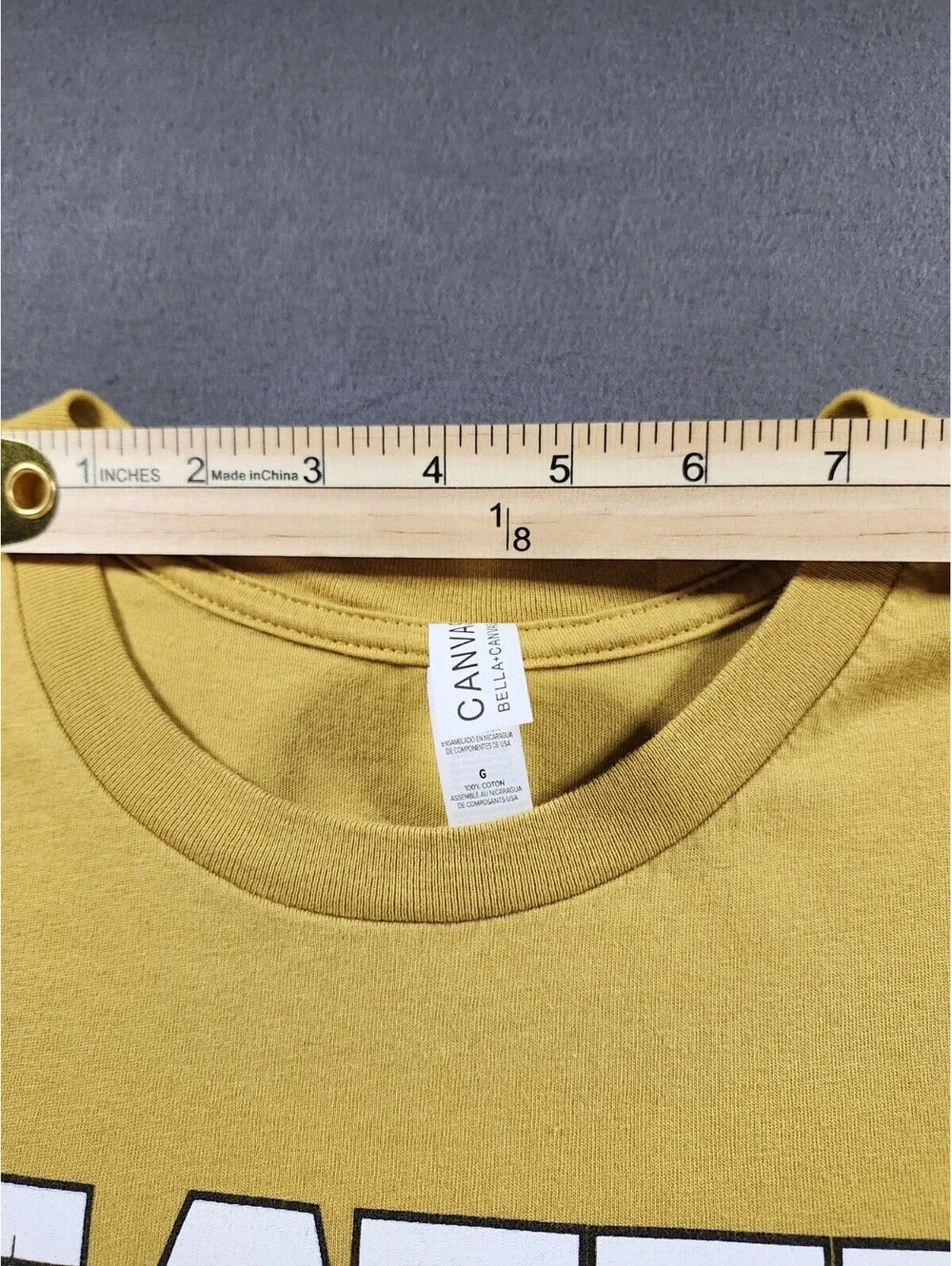 Bella+Canvas Seattle Slack Key Festival Graphic Tee Yellow Men’s L Crew Neck 091